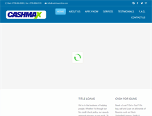 Tablet Screenshot of cashmaxonline.com